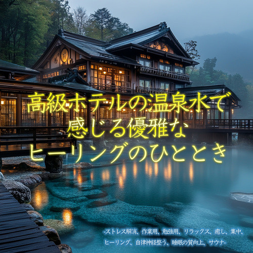 高級ホテルの温泉水で感じる優雅なヒーリングのひととき-ストレス解消、作業用、勉強用、リラックス、癒し、集中、ヒーリング、自律神経整う、睡眠の質向上、サウナ-