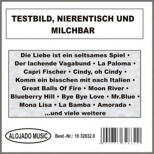 Testbild, Nierentisch und Milchbar