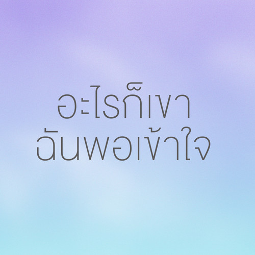 อะไรก็เขา ฉันพอเข้าใจ