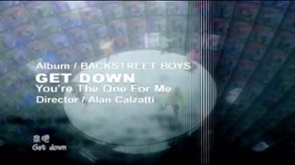 Get Down (You're the One for Me) - Backstreet Boys封面
